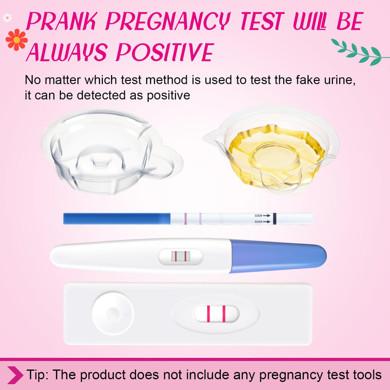 Skylety 3 Pcs Prank False Positive Pregnancy Solution Fake Any Pregnancy Test to Be Positive Including 3 Small Urine Cups for April Fool's Day Classical Style - BeesActive Australia