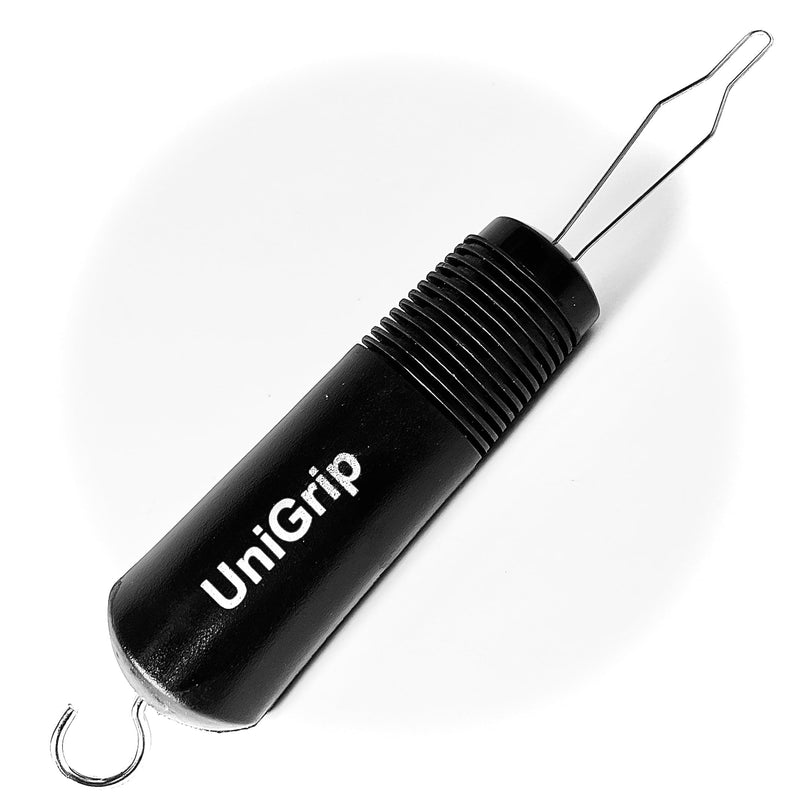 UniGrip 2 in 1 Button Hook and Zipper Pull. One Hand Button aid Dressing Assist Device. Adaptive aid Helps with Dressing oneself After arm Injury, Arthritis, Stroke, Parkinson's or Other Disability.