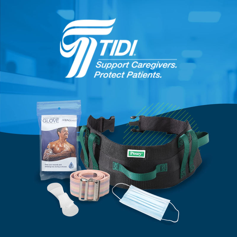 TIDI Posey Foam Trach Tie – Medium – 1 Package of 12 Ties – Tracheostomy Tube Holder – Home Care (8197M) Standard Trach Tie - BeesActive Australia