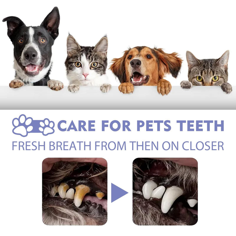 2*30ml Dog Oral Care Spray Pet Teeth Cleaning Spray,Teeth Cleaning Spray for Pets,Pet Bad Breath Removal,Pet Teeth Cleaner,Pet Breath Freshener Spray Care Cleaner,Fresh Breath & Teeth Cleaning Spray 2