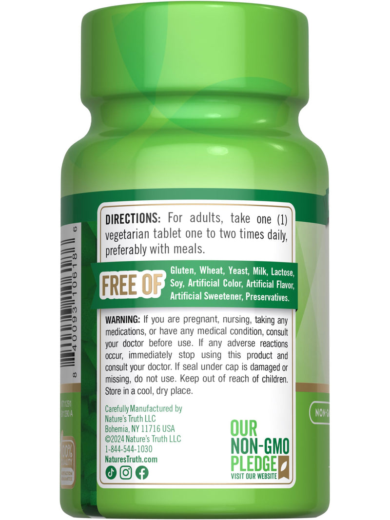 Nature's Truth Vitamin D3 | 400 iu (10 mcg) | 100 Tablets | Vegetarian, Non-GMO & Gluten Free Supplement