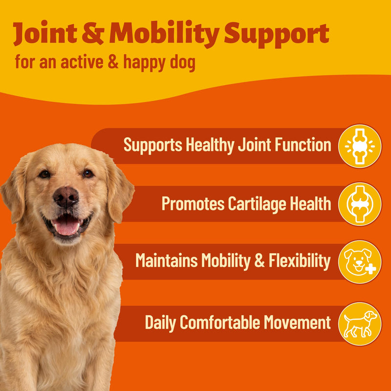 330 Bites Collagen Chews for Dogs - with Hydrolyzed Collagen, Glucosamine,Vitamin C & Hyaluronic Acid for Dogs - Joint Supplement, Skin&Coat Health - Dog Vitamins and Supplements - 7.76 oz