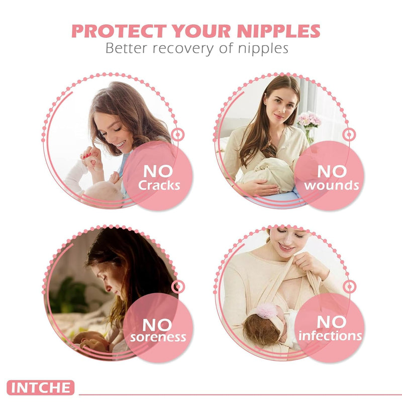 Silver Nursing Cups - Nipple Shields for Nursing Newborn - Soothe and Protect Your Nursing Nipples-Large - BeesActive Australia