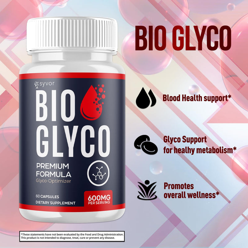 Bio Glyco Capsules, Official Bio Glyco Supplement Formula (60 Capsules)