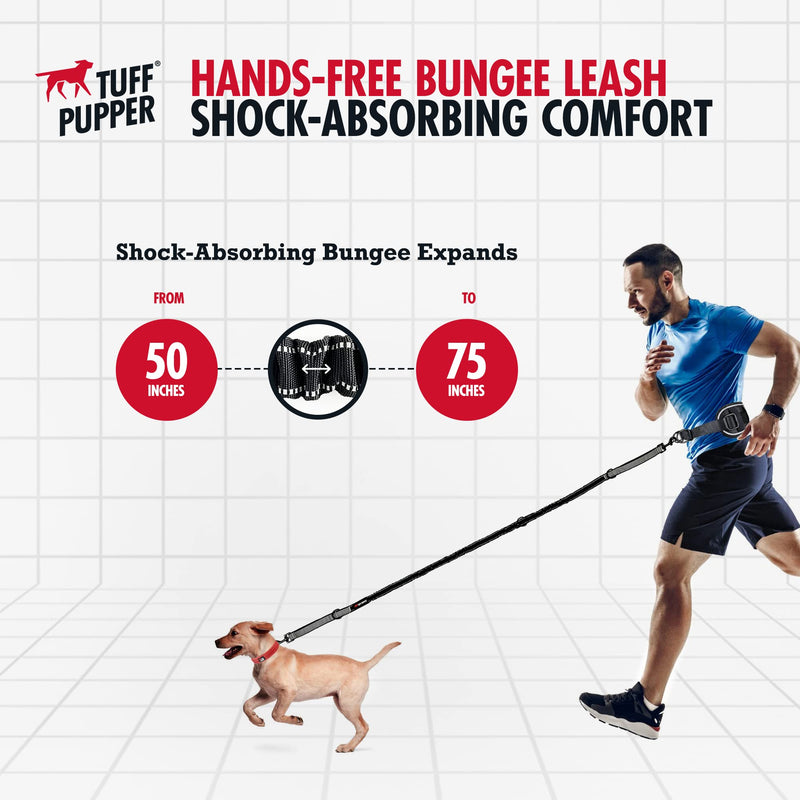 Add-On Accessory Bungee Leash and Hands Free Dog Leash - One Small/Medium Dog Up to 45 lbs