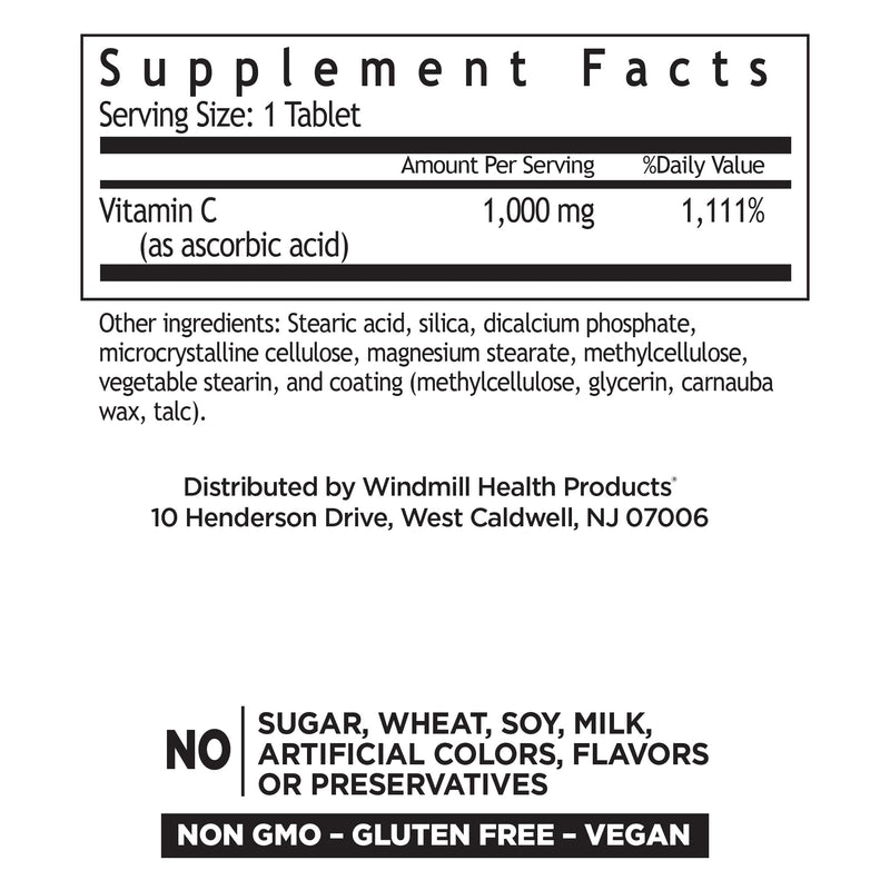 Windmill Vitamin C-1000 Tablets Sustained Release 100 Tablets