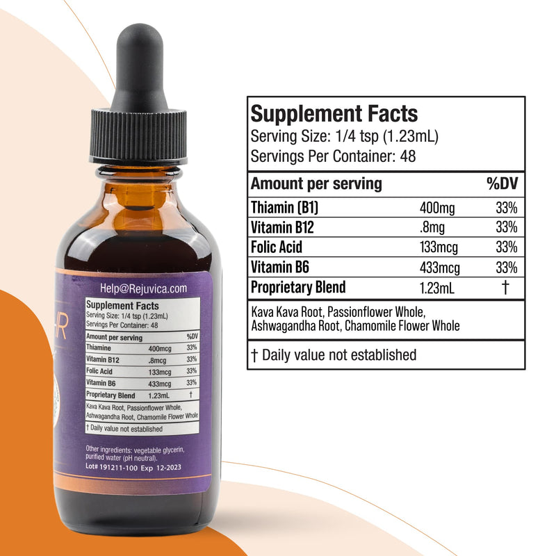 Zenapin - Mood Support Supplement - Kava Kava & Ashwagandha & Additive-Free 2 Fl Oz (Pack of 2)