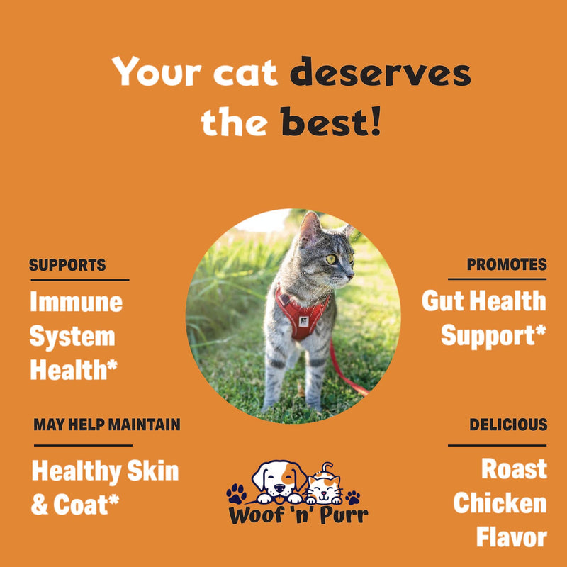 Colostrum for Cats - May Help to Support Cat's Allergies, Immune Health, Skin & Coat Health & Much More - Cat Immune Support - Cat Skin and Coat Supplement - 1 fl oz - Chicken Flavor