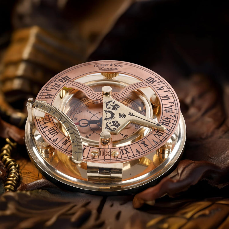 Anniversary Sundial Compass Gift for Him or Her Men Wedding Anniversary Unique Gift Ideas for Husband or Wife 10th 20th 30th 40th 50th Year Celebration (Anniversary #2) Anniversary #2
