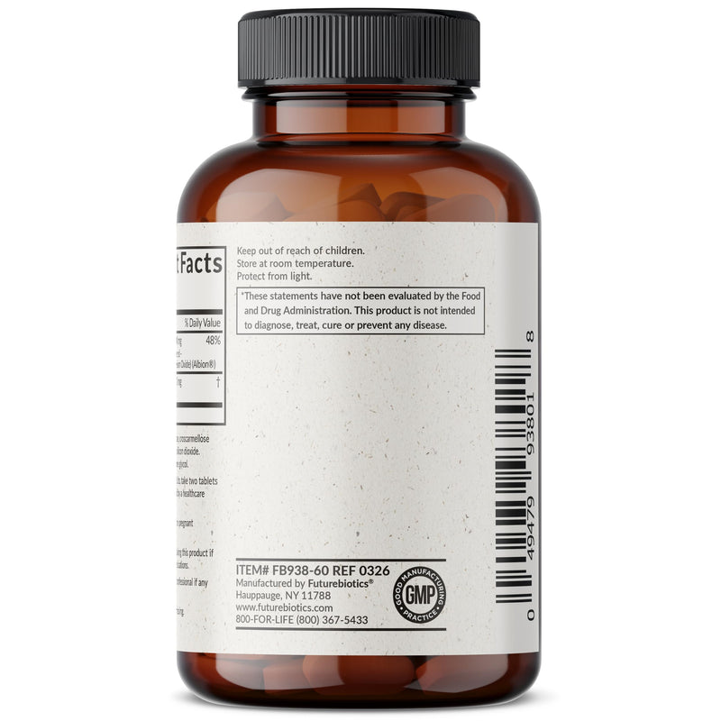 Futurebiotics Magnesium Glycinate + Ashwagandha, 60 Tablets | 2-in-1 Stress & Mood Support, High Absorption, Gentle On The Stomach, Non-GMO, Gluten Free, Soy Free 60 Count (Pack of 1)