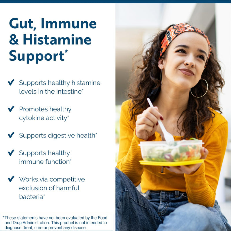 Researched Nutritionals Multi-Biome - Dual-Action Probiotics for Women & Men - Spore + Live Strain Formula with Delayed-Release Capsules for Gut Health, Histamine & Immune Support (30 ct)