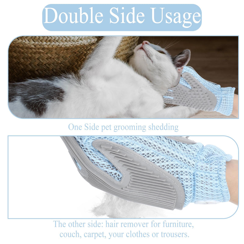 1PCs Cat Grooming Gloves Pet Hair Remover Glove Washing Bath Glove for Cat Dog Pet Grooming Glove for Shedding, Massage Cat Grooming Gloves for Hair Removal - BeesActive Australia