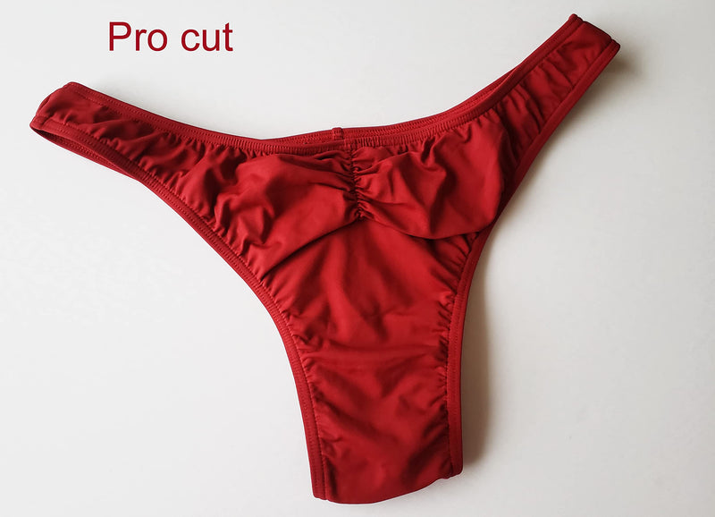 FAST SHIP- NPC,IFBB,WBFF Men's bodybuilding posing trunks/posing fitness suit - wine color Medium