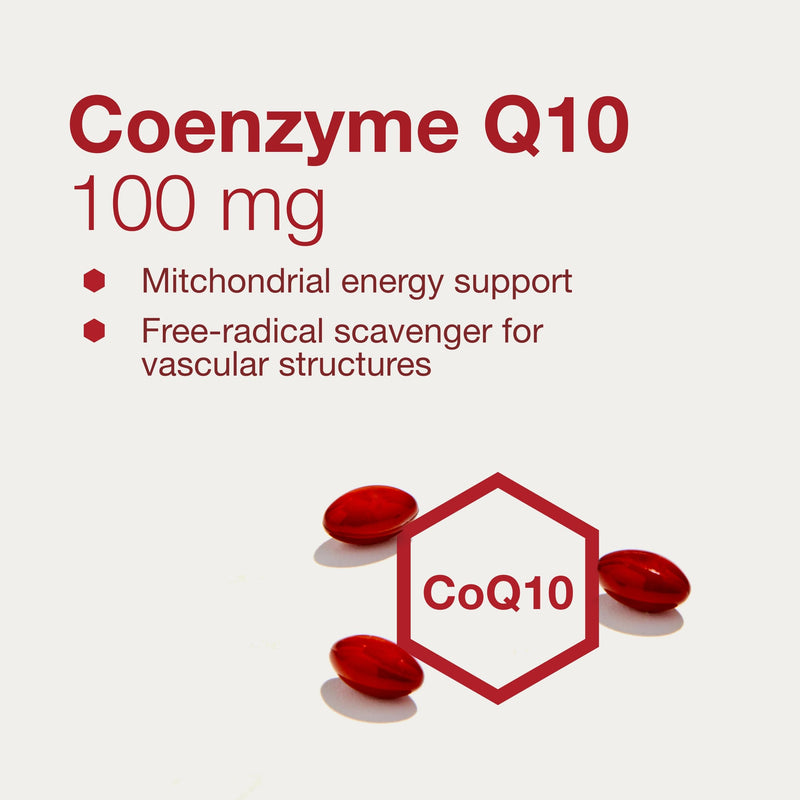 PROTOCOL FOR LIFE BALANCE CoQ10 100 mg, with Vitamin E, 90 Softgels | Contains Vitamin E and with Soy Lecithin, CoQ10 Supplement, Halal and Egg Free