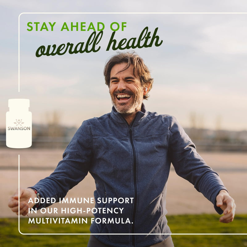 Swanson Multi High Potency Immune Support, 120 Softgels | High Potency Multivitamin with Added Immune Support and a Full Day's Supply of 18 Essential Vitamins and Minerals
