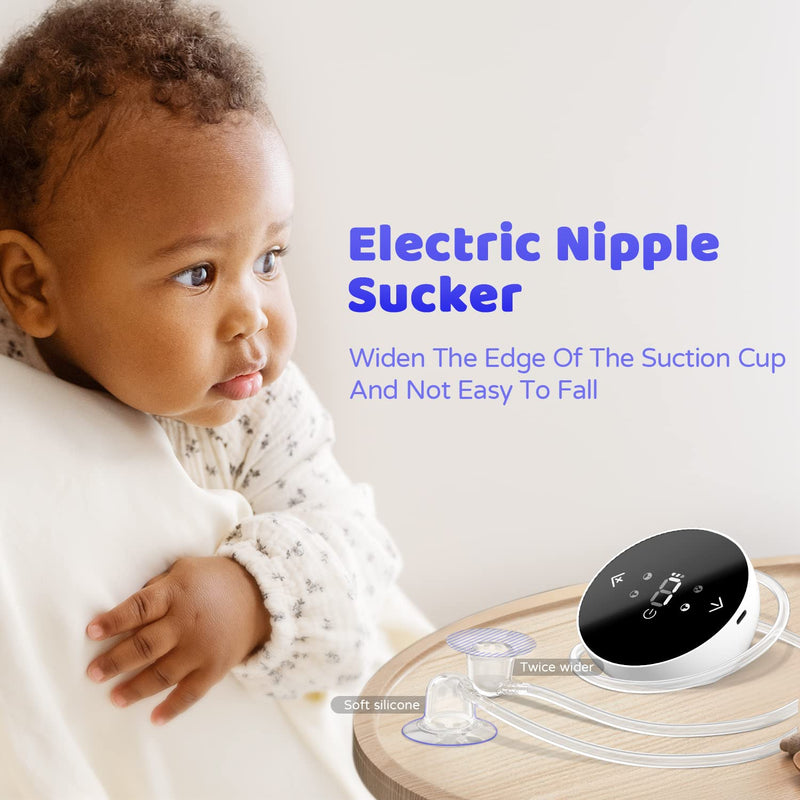 Electric Nipple Corrector for Flat or Inverted Nipples, Portable Nipple Pump, Inverted Nipple Puller, Rechargeable Nipple Puller Sunken and Shy Nipples - 4PCS C-10 9gears - BeesActive Australia