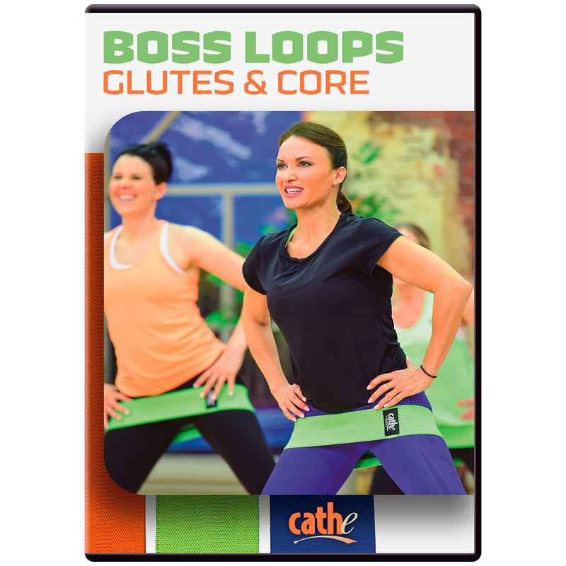 Cathe Boss Loops Booty Bands Set of 3 & Cathe Glutes & Core Workout DVD - Also Includes Cathe Travel Carry Case for Your Resistance Bands & DVD • Boss Loops are for Everybody • Take Them Anywhere - BeesActive Australia