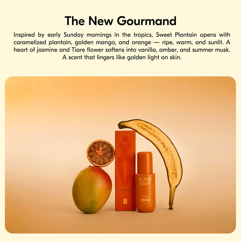 Sweet Plantain Sculpt Body Oil – Firming, Brightening, Non-Greasy, Vegan