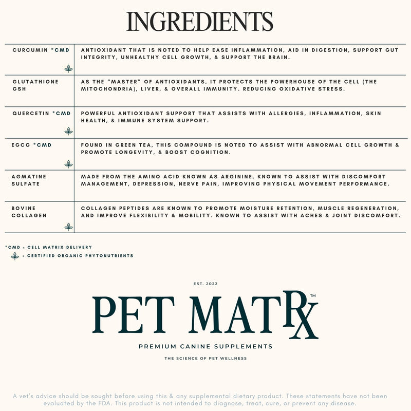 Move Joint Health Dog Supplement with Bovine Collagen - Sooth Pain from Inflammation and Support Dog's Immune System with Antioxidants (Large/X-Large Breed) Large/X-Large Breed