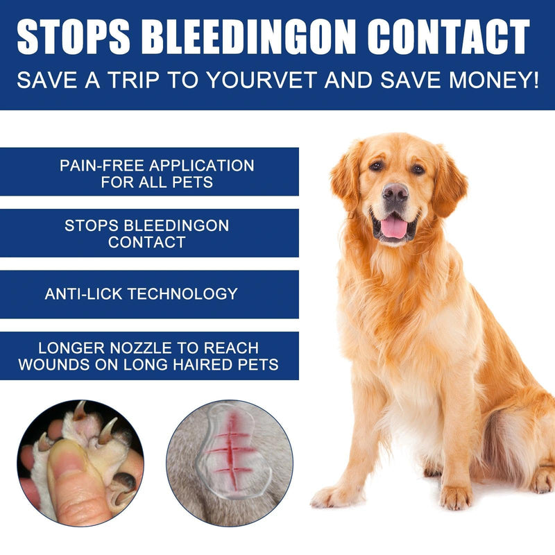 Pet Wound Care & Liquid Bandage Gel for Dogs & Cats | Waterproof Protective Cream for Leg & Paw Injuries | Soothing Skin Treatment
