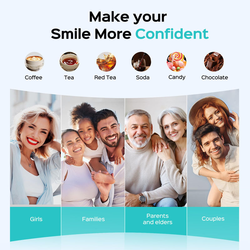 COSLUS Water Flosser Pick W40(F5020E) with Whitening Mint Flavor Refill Combo for Teeth, Braces, Gums Care - Easy to Use, Portable for Coffee Lovers & Travel, Rechargeable, BPA-Free, Black