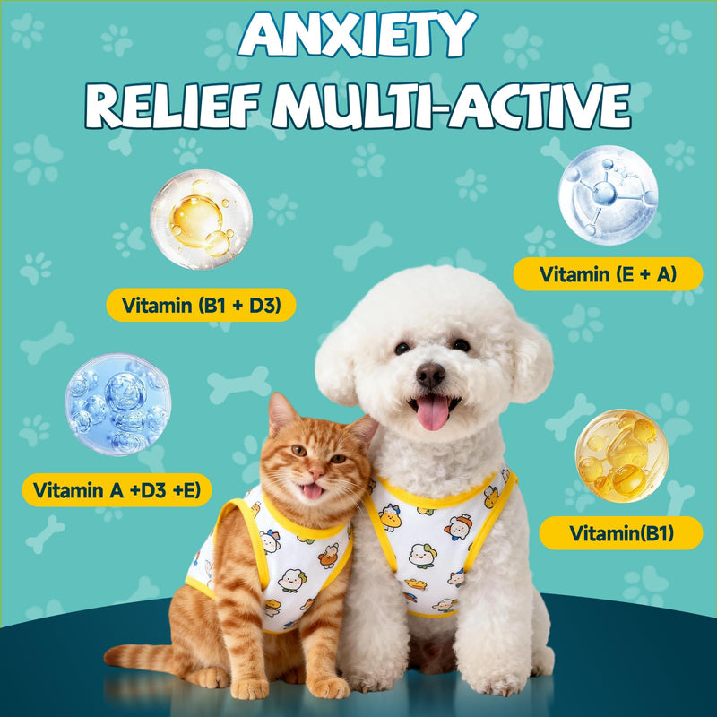 2 Pack Calming Drops for Dogs & Cats - Cat Calming Drops for Stress & Anxiety Relief with Schisandra, Dogs Calming for Travel, Vet Visits, Separation Anxiety, Storms, Fireworks - Chicken Flavor