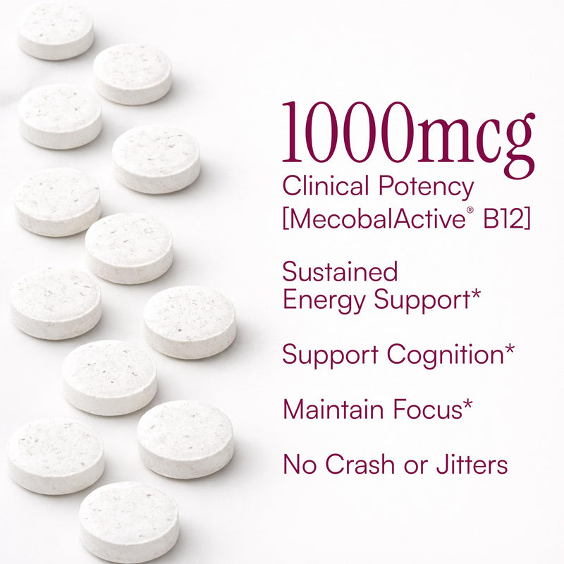 Purity Products B-12 Energy Berry w/Super Fruits Methylcobalamin B12 | Vitamins B6, D3, Folic Acid and Biotin - High Absorption MecobalActive B 12-30 - Berry Lemonade Melting Tablets 1