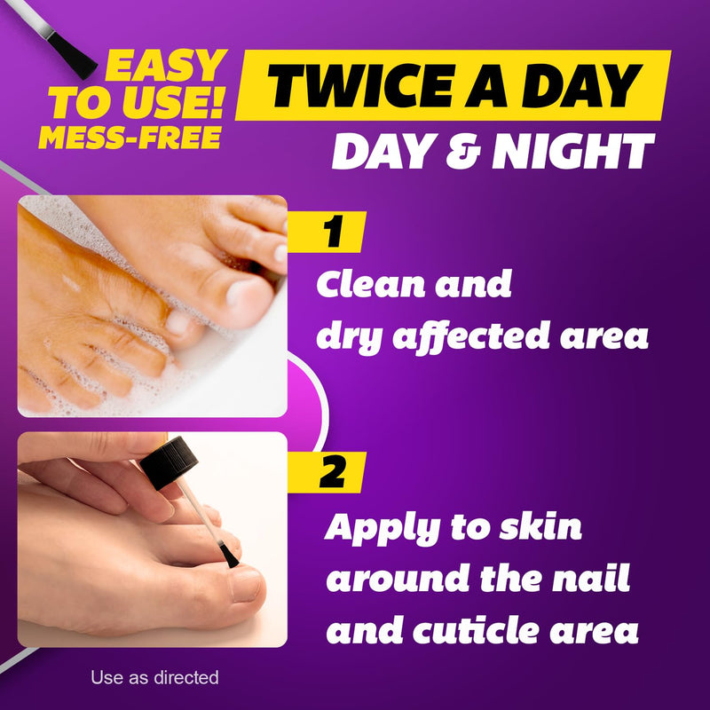 SILKA Max Strength Antifungal Liquid for Toenail Health with Brush Applicator, Results in 1 Week, Nail Fungus Treatment for Damaged Toenails, Athlete's Foot Treatment, Tolnaftate 1% 0.45 Fl Oz 0.45 Ounce (Pack of 1) - BeesActive Australia