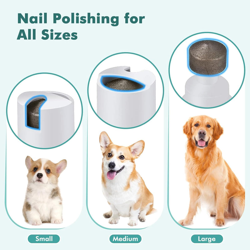 Quiet dog clipper, Lovcoyo professional clipper dog cat with LED display, dog paw trimmer, electric pet hair trimmer set for dogs cats paws, face, body white - BeesActive Australia