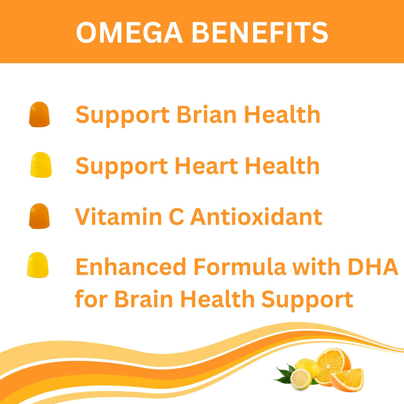 Greenfield Nutritions Smart Kids Halal Omega 3 Gummies with DHA - 60 Halal Vitamins for Kids, Supports Brain & Immune Health - Vegan, Non-GMO, Gluten, Gelatin-Free and Peanut-Free Halal Gummy Vitamins
