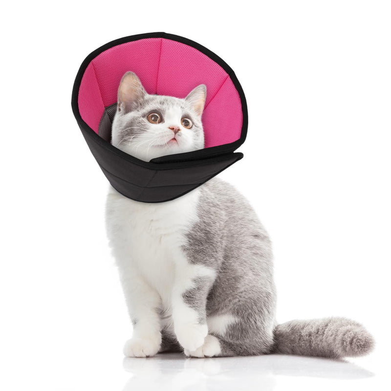 CITÉTOILE Neck collar for dogs, comfortable protective measures, protective collar for dogs, adjustable dog collar, prevention of bite and neck collar lick wounds, pink grey, M pink + grey - BeesActive Australia