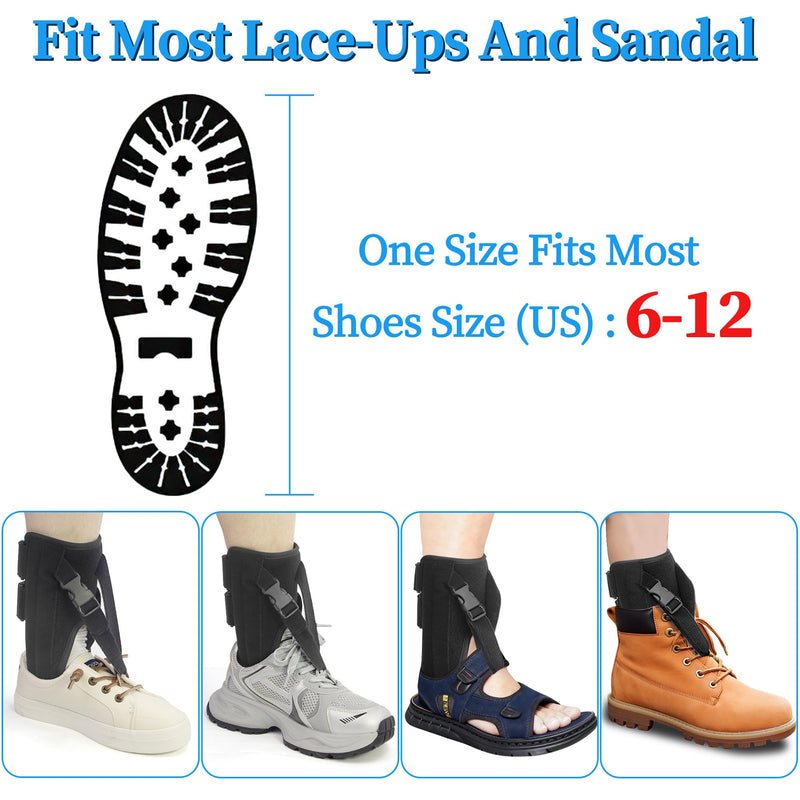 Hiball Afo Foot Drop Brace for Walking, Adjustable Drop Foot Brace with Shoes, Ankle Foot Orthosis for Men & Women, Improve Walking Gait, Prevent Falls and Injuries, Foot Up Splint for Ankle Support