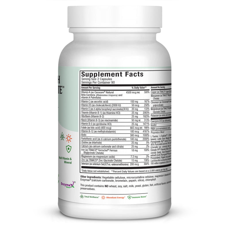 Maxi Health Two Complete - Multivitamins and Minerals - Full Potency - 180 Capsules - Kosher 180 Count (Pack of 1)