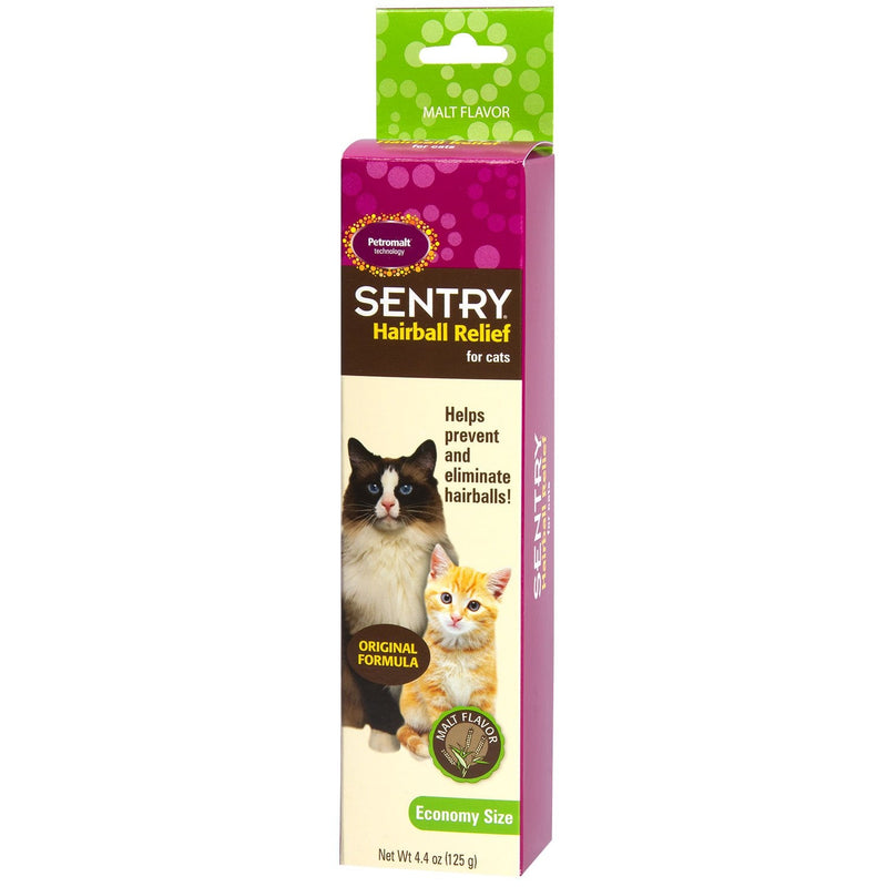 Sentry Hairball Relief for Cats,Malt Flavor,4.4 Ounces and Vet’S Best Cat Hairball Relief Digestive Aid | 60 Chewable Tablets
