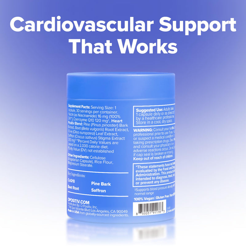MENO Heart + Blood Pressure Capsules with CoQ10 & Beets – 30-Day Supply