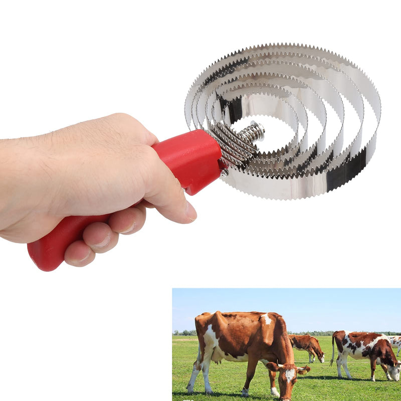 Curry Comb, Stainless Steel Livestock Itching Brush Horse Shedding Comb Horse Grooming Brushes for Sheep Horses Cows 6 Rings Curry Combs - BeesActive Australia