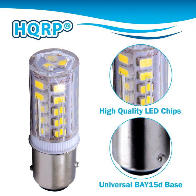 HQRP 4-Pack LED Light Bulb Compatible with Aqua-Signal Series 40 41 42 50 Masthead Light Marine Navigation 3541002000 3108104000 3540002000 40400 40420 40000 40001 40020 12-24V 4 Pack