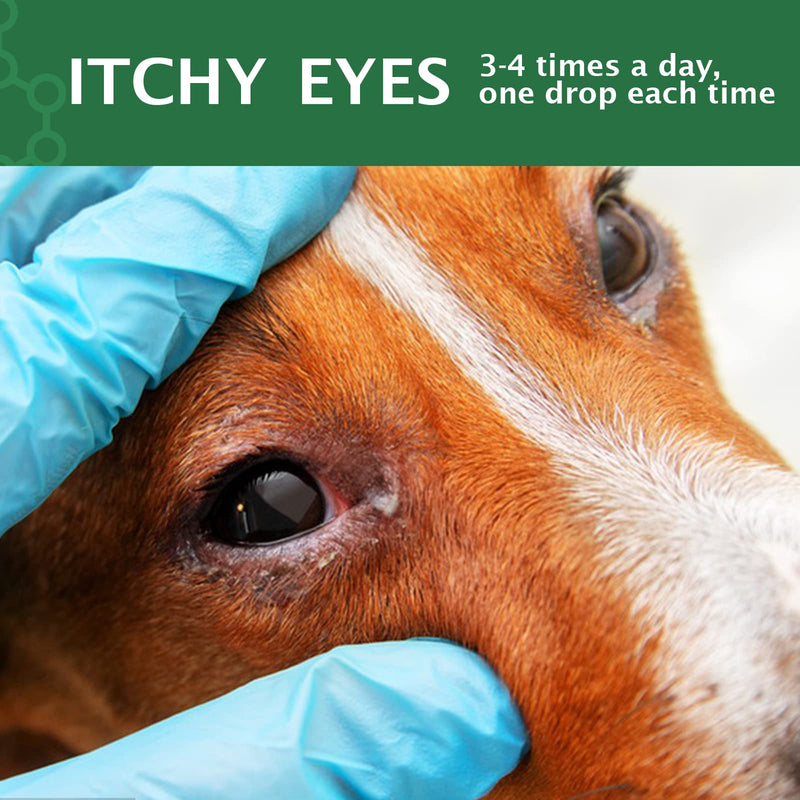 Pet Eye Drops for Dogs & Cats – Relieve Itchy, Irritated Eyes, Pink Eye, Allergy Symptoms & Tear Stains – Safe, Gentle Formula for Eye Care – Suitable for All Pets - BeesActive Australia