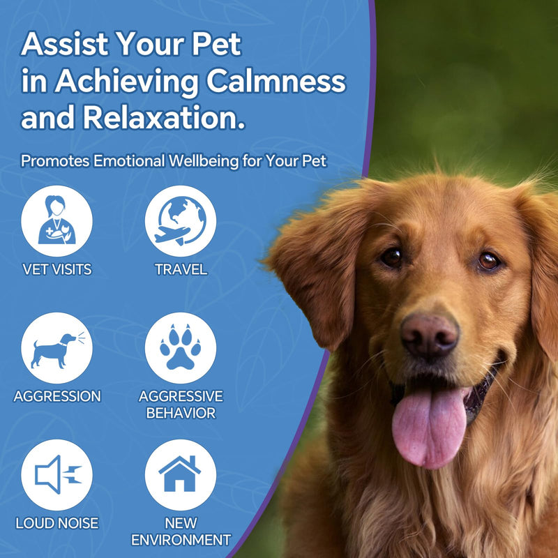 WEALLIN Hemp Oil for Dogs and Cats - Omega-3, 6, 9 Rich Organic Extract - Eases Pet Anxiety, Pain, Skin & Coat Health - Stress Relief, Hip & Joint Support - Calming Treats (4 Pack) 4PC