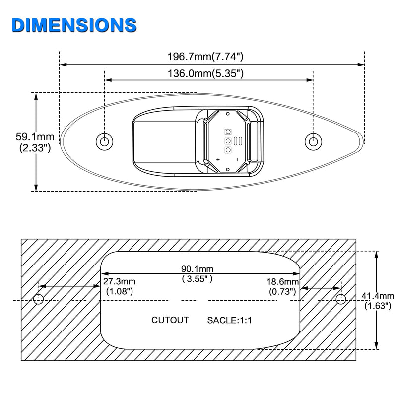 12V LED Navigation Boat Lights Teardrop Type Side Bow Light Waterproof Stainless Steel Shell Marine Boat Yacht Sailing Signal Warning Light visibility 2NM Model 1