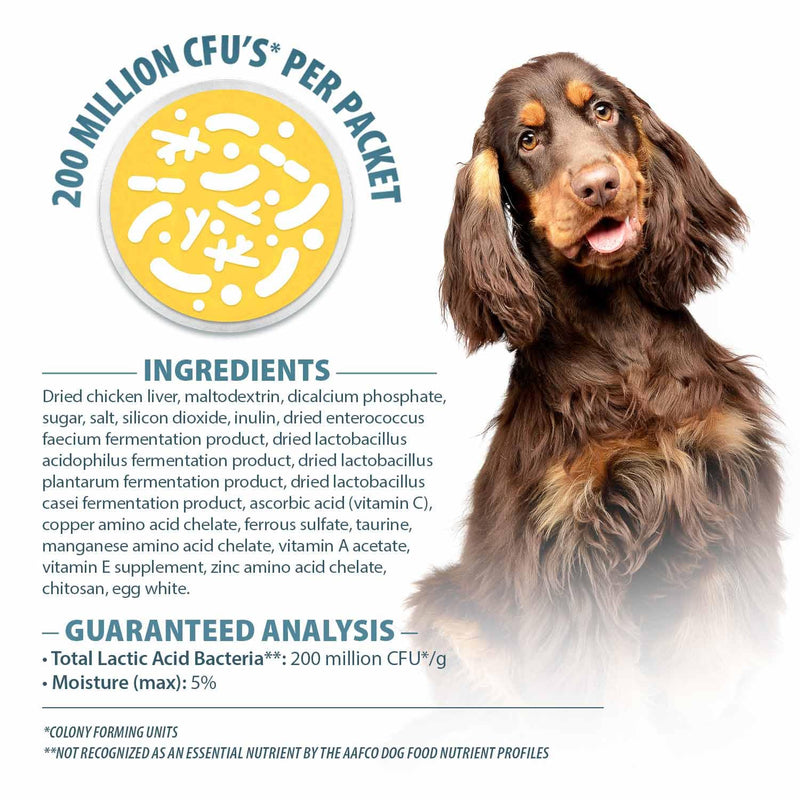 Pet's Choice Gut Instincts Probiotic Supplement Powder Packets for Dogs, 30 ct, Veterinary Formulated Dog Probiotics with Vitamins for Gut Health, Digestive Balance, Diarrhea Support, Chicken Flavor 30 count