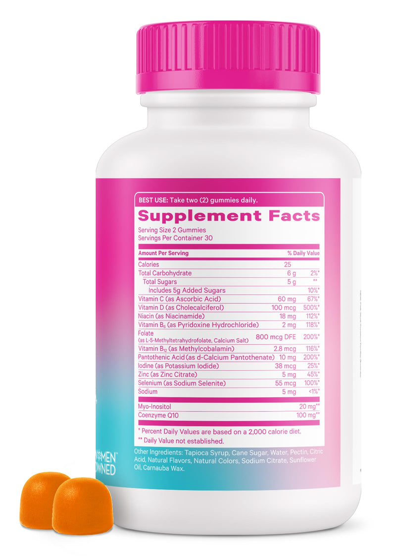 Pink Stork Premium Fertility Gummies for Women, 60 Gummies, 2 Pack | Fertility Gummies with CoQ10, Myo-Inositol & Methylated Folate | OBGYN-Formulated | Hormone Balance & Cycle Support 60 Count (Pack of 2)