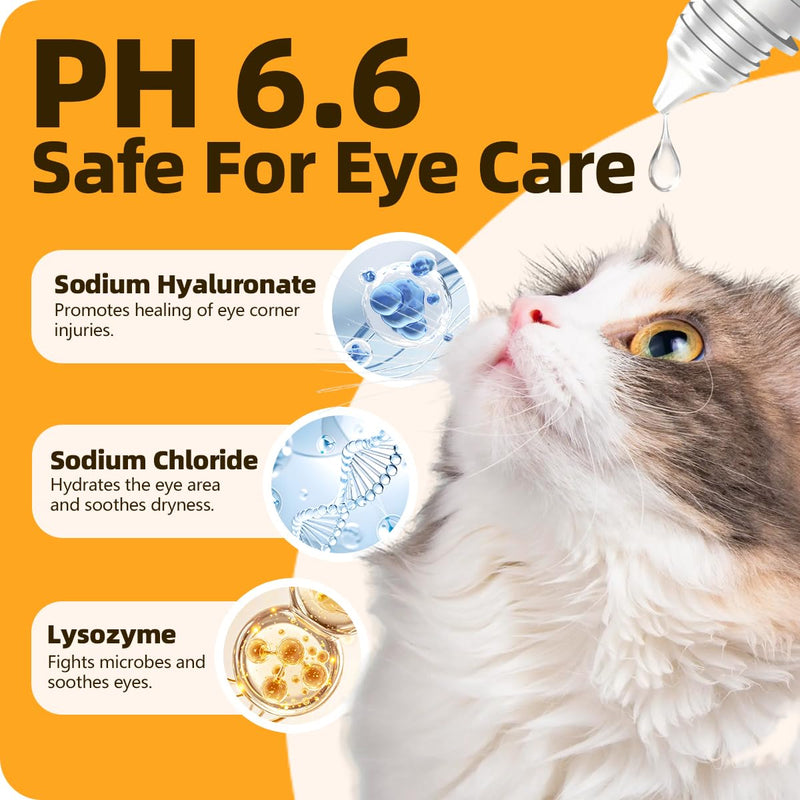 Nasal & Eye Drops for Immune Support, Sneezing, Cold, Allergy Relief, Runny Nose, Feline Respiratory Treatment and Watery Eyes for Cats and Dogs 0.33 Fl Oz (1 Bottle) 1 Bottle