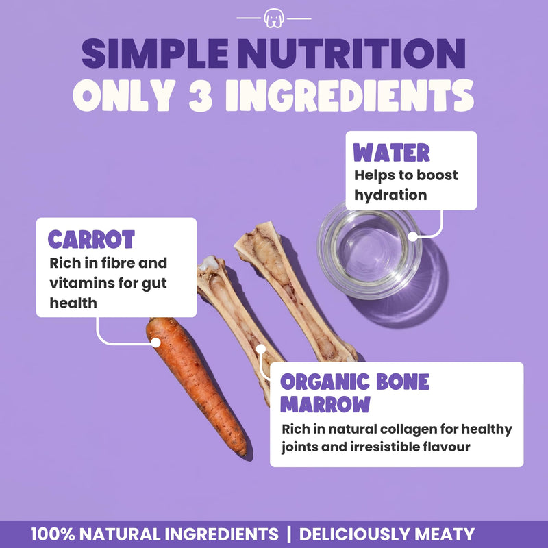 YEARS Chicken & Beef Bone Broth for Dogs - Tempts Fussy Eaters, Gentle on Tummies & Supports Joints | Liquid Dog Food Topper & Gravy | Natural Collagen | 2 x 230ml 460ml Chicken & Beef Broth
