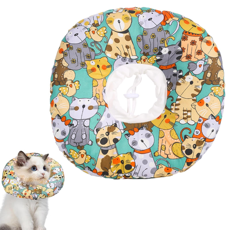 Adjustable Cat Neck Brace, Soft Cat Neck Brace, Anti-Bite Safety Protective Collar, Cats for Neck Brace, Protective Collar Cat Dog, for Pets Wound Healing After Surgery - BeesActive Australia
