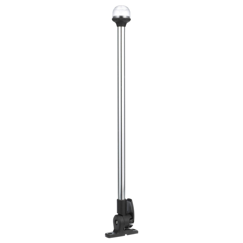 Attwood 5350-PA20-7 All-Round Incandescent Fold Down Navigation Light, Horizontal Mount, Black Base, 20-Inch - BeesActive Australia