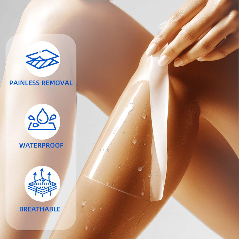 Niceful Transparent Film Dressing 30 Count-Clear Bandages for Wounds 6" x 8", Waterproof Adhesive Wound Cover Bandages for Post Surgical Shower or IV Shield, Scar Therapy, Tattoo Dressings 6 x 8 in - BeesActive Australia