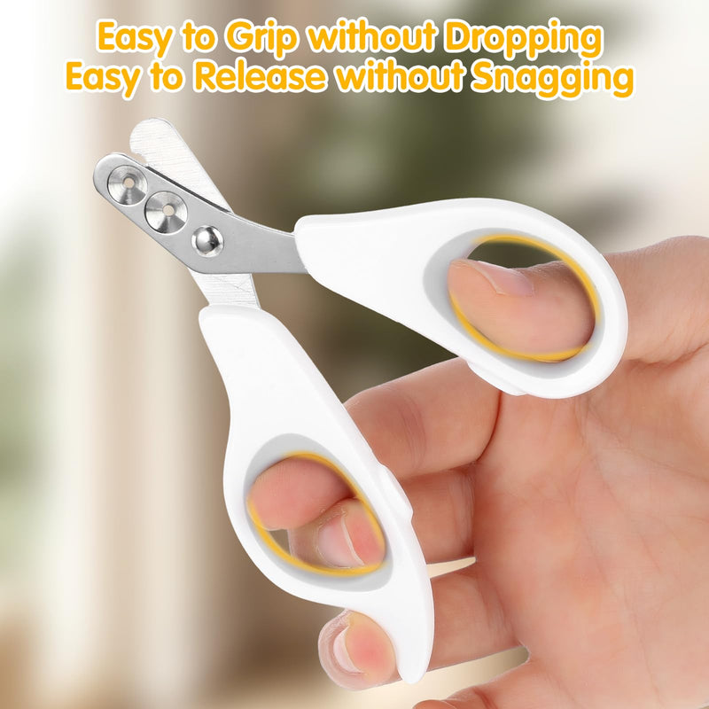 Cat claw scissors, stainless steel cat nail cutter, double hole cat nail scissors, fixable safety cat claw cutter, professional cat claw cutter, gray for dogs, cats, small animals, beginners - BeesActive Australia