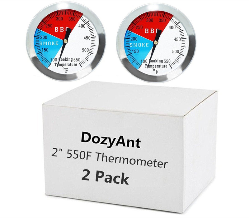 2 Inch BBQ Thermometer Gauge - 2 Pcs Charcoal Pit Smoker Temp Gauge - Replacement for Smoker Grill Wood Charcoal Pit, Temp Thermometer - BeesActive Australia