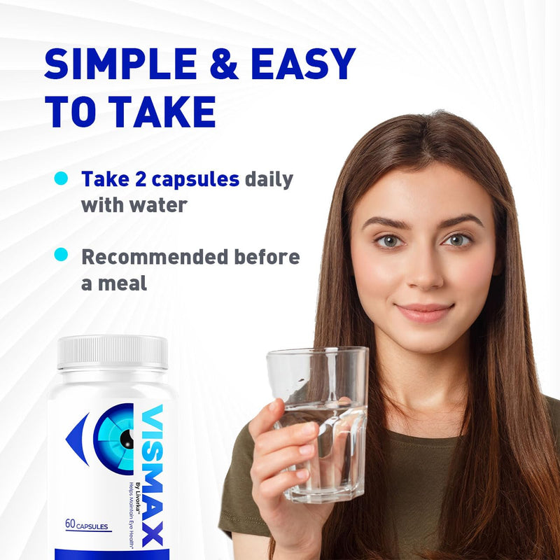 (2 Pack) VisMax Pills - Official VisiMax Advanced Capsules Supplement Support - Maximum Strength, All Natural Formula Vis Max Vitamins for Overall Health & Wellness Reviews, 120 Capsules for 2 Months